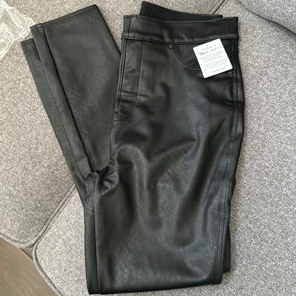 NWT SPANX Leather-Like Ankle Skinny Pant - Picture 8 of 10